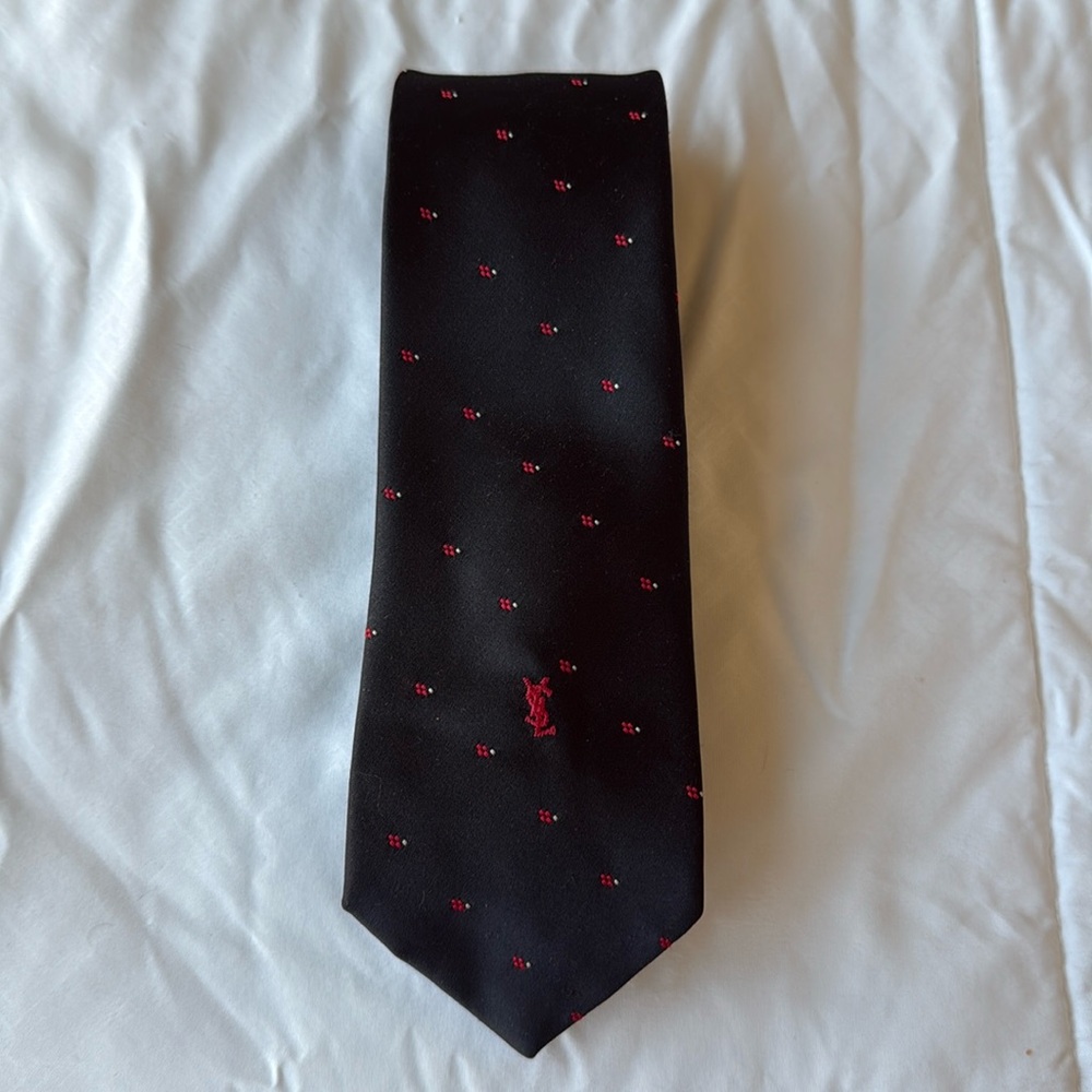 Vintage YSL Tie vintage black